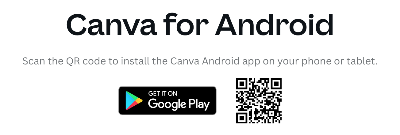 app canva trên android