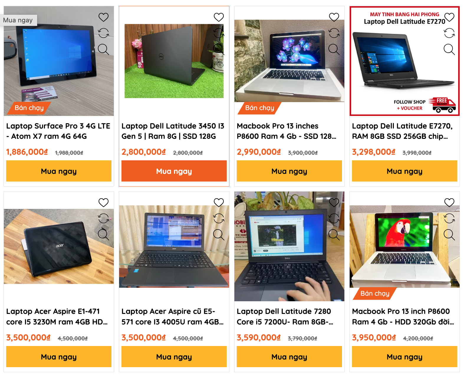 Laptop secondhand giá rẻ